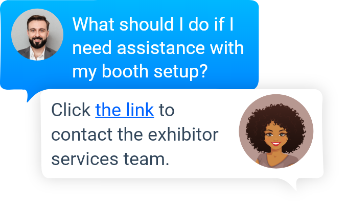 Exhibitor Chatbot, Event Bots, Event Chat, Event Chatbot | 42Chat